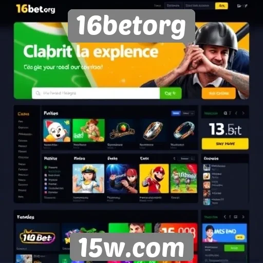 Experiência do usuário no site 16betorg